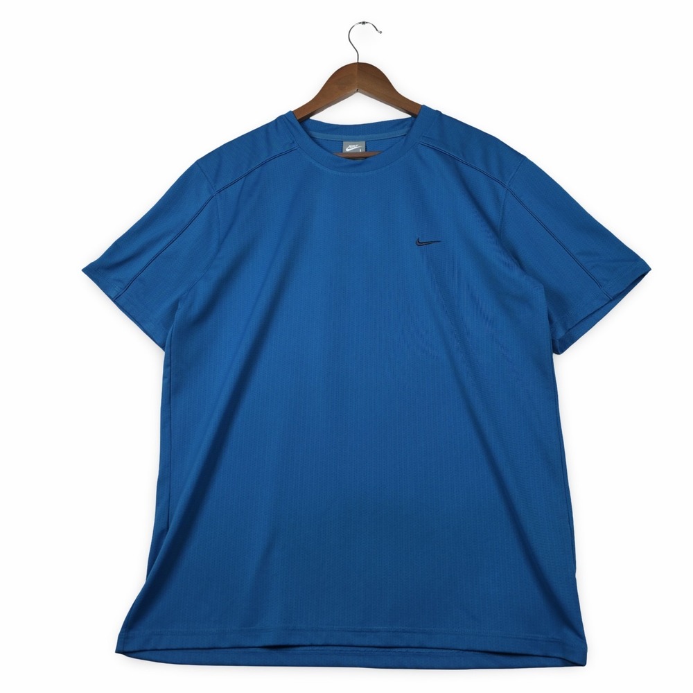 Nike Mens Large Legend Training Shirt Blue Short Sleeve Athletic Gym 257422-480
